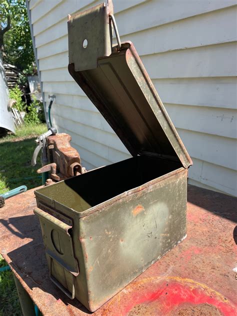 6 latch metal navy ammo box|antique metal ammo boxes.